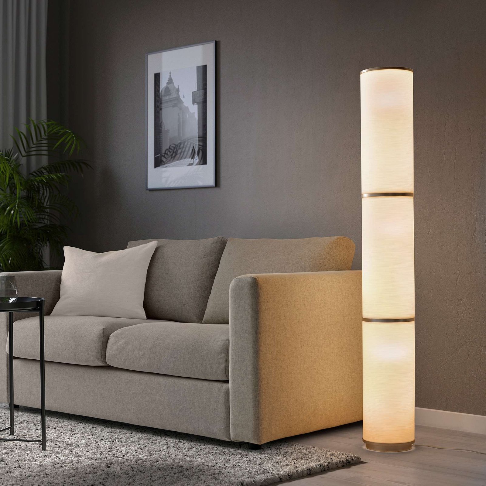 Ikea vidja floor lamp in white
